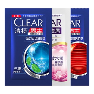 [แพ็กเกจใช้แล้วทิ้ง] Clear Shampoo ยาสระผมขจัดรังแค แชมพูป้องกันรังแค ยาสระผม ขจัดรังแค ซองใช้แล้วทิ้ง 5 มล. ตัวอย่าง แชมพู หลายเอฟเฟกต์ แชมพูขจัดรังแค ให้ความชุ่มชื้น ผู้ชาย ผู้หญิง แชมพู