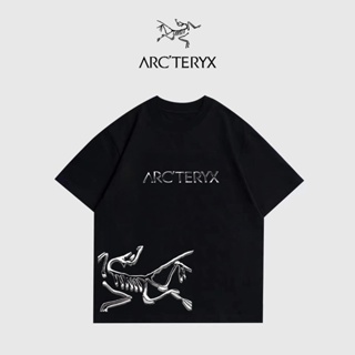 Arcryx เสื้อยืดแขนสั้น คอกลม พิมพ์ลาย ทรงหลวม ขนาดใหญ่ แฟชั่นฤดูใบไม้ผลิ และฤดูร้อน