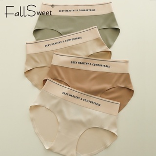 Fallsweet กางเกงชั้นใน ผ้าเรยอน ไร้รอยต่อ ใส่สบาย สุขภาพดี สําหรับผู้หญิง 40-60 กก.