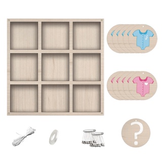 Simple Lightweight Background Durable Wooden Party Supplies Odorless Tear Resistant Easy To Hang Tic Tac Toe