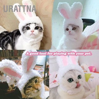 URATTNA หมวกหูกระต่ายมืออาชีพสัตว์เลี้ยงน่ารักเครื่องแต่งกายคอสเพลย์หมวกแมวอุปกรณ์เสริม