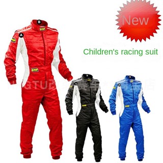 Kart One-Piece Racing Suit F1 ชุดฝึกซ้อมรถจักรยานยนต์แข่งรถจักรยานยนต์ กันลม กันน้ํา ปักลายโลโก้ สําหรับทุกเพศ ทุกวัย