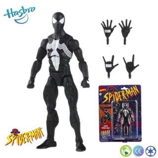 ฟิกเกอร์ Hasbro Marvel Legends Black Spider Man สัญลักษณ์เกราะ Venom Amazing Friends ของแท้ ขนาด 6 นิ้ว ของเล่นสําหรับเด็ก