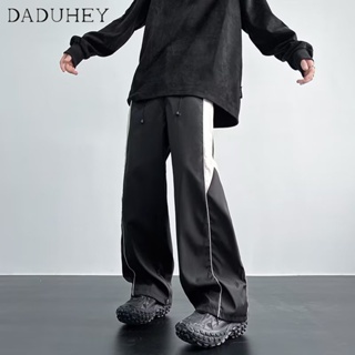 DaDuHey🔥 American High Street Retro Hip Hop Straight Casual Pants Mens and Womens 2023 Summer Fashion Brand and Thin Handsome Arrow Loose Cargo Pants Jogger Pants