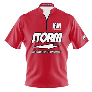 Storm เสื้อโปโล แขนสั้น พิมพ์ลายโบว์ลิ่ง DS 1604-ST 3D