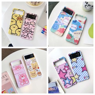 เคสโทรศัพท์ แบบฝาพับ บาง หลากสี สําหรับ Samsung Z Flip4 Z Flip3 Samsung Galaxy Z Flip 4 Z Flip 3