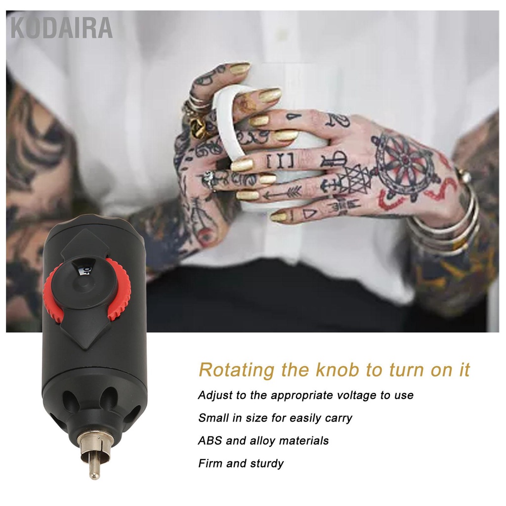 kodaira-wireless-tattoo-power-supply-1000mah-alloy-mini-machine-battery-สำหรับปากกาสักเครื่อง