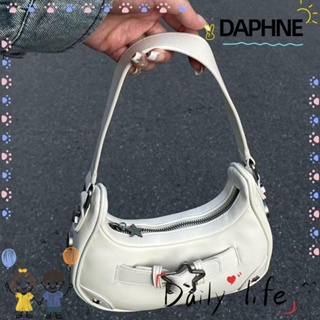 Daphne กระเป๋าถือ ทรงคลัทช์ ลายดาว สไตล์วินเทจ แฟชั่นสําหรับสตรี Y2k