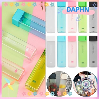 DAPHS ใหม่ เหยือกน้ําดื่ม พลาสติก ทรงสี่เหลี่ยม ไร้ BPA ขนาด 450 มล. อุปกรณ์เสริม สําหรับปั่นจักรยาน