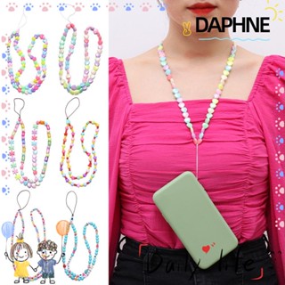 Daphne สายคล้องโทรศัพท์มือถือสายคล้องคออะคริลิคหลากสีสําหรับผู้หญิง