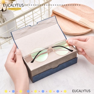 Eutus กล่องใส่แว่นตา แบบสองชั้น แบบพกพา 2 คู่