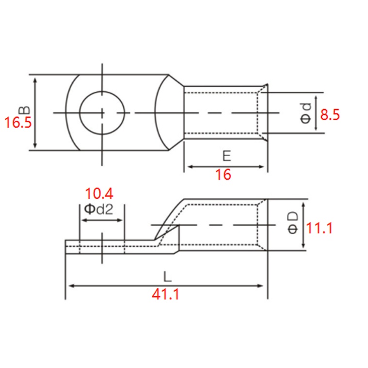 ขั้วต่อสายไฟทองแดง-2awg-กระแสไฟสูง-150a