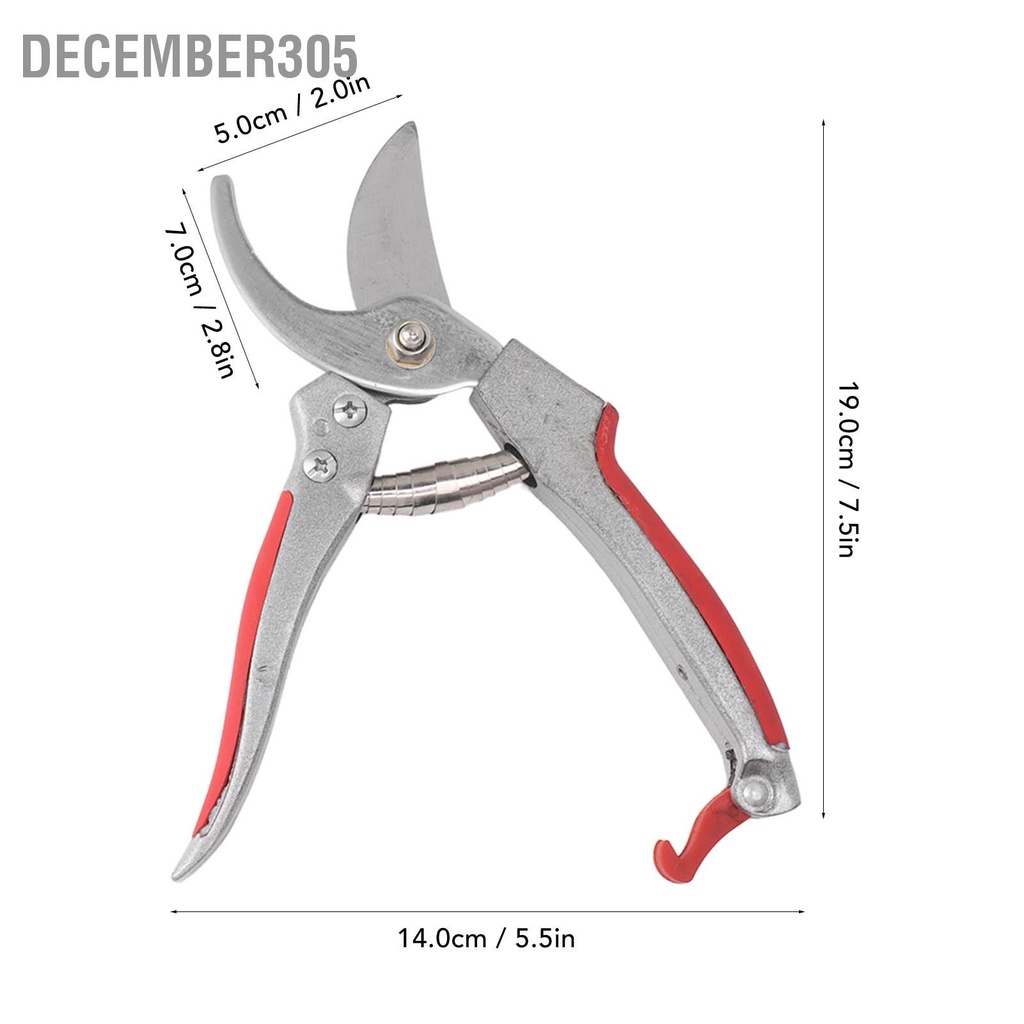 december305-กรรไกรตัดแต่งกิ่งมืออาชีพ-at303-เครื่องตัดหญ้า-secateurs-เครื่องมือตัดแต่งกิ่งสำหรับสวน-yard-red-handle-silver