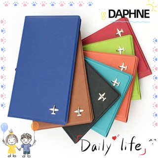 Daphne ปกหนัง PU ใส่หนังสือเดินทาง บัตรเครดิต และหนังสือเดินทาง อเนกประสงค์ สําหรับผู้หญิง