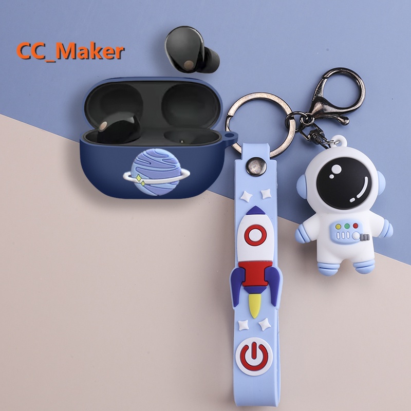 for-sony-wf-1000xm5-case-creative-astronaut-keychain-pendant-sony-wf-1000xm5-silicone-soft-case-shockproof-case-protective-case-cartoon-crayon-shin-chan-snoopy-sony-wf-1000xm4-linkbuds-s-cover-soft-ca