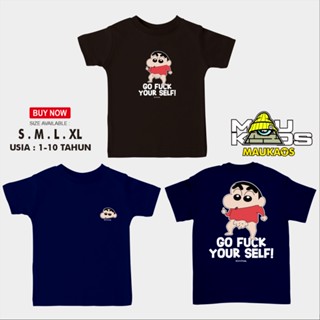 Triangle Kids T-Shirt CRAYON SHINCHAN GO FCK YOURSELF Anime T-Shirt_08