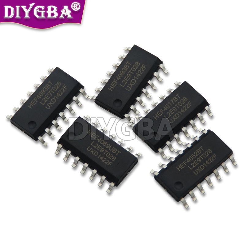 ชิปเซ็ต 100% HEF4093BT HEF4017BT HEF4052BT HEF4069UBT HEF4093 HEF4017 ...