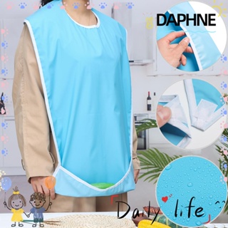 Daphne ผ้ากันเปื้อน ซักทําความสะอาดได้ สําหรับผู้ใหญ่ ผู้สูงอายุ ทําความสะอาดเสื้อผ้า
