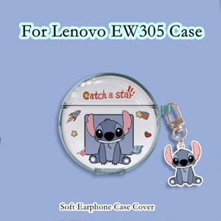 【จัดส่งรวดเร็ว】เคสหูฟัง แบบนิ่ม ลายการ์ตูน สําหรับ Lenovo EW305 EW305