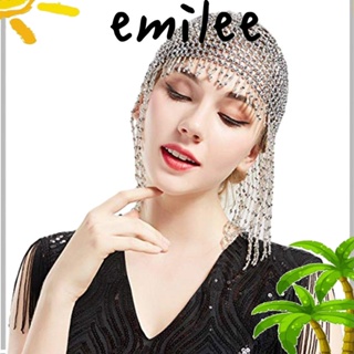 Emilee หมวกเต้นระบําหน้าท้อง สําหรับไทย / อินเดีย / อาหรับ พู่หูฟัง ที่คาดผมแปลกใหม่ สําหรับปาร์ตี้