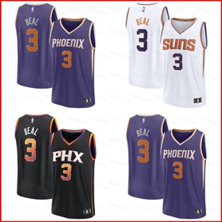 เสื้อกีฬาบาสเก็ตบอล ขนาดใหญ่ ลายทีมชาติฟินิกซ์ NBA Suns Bradley Beal No.3 Jersey 2023-2024 สําหรับผู้ชาย และผู้หญิง