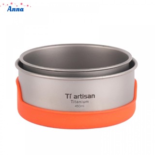 【Anna】Titanium Bowls Camping Mug Outdoor Tableware Water Cup Pots Bowls Cookware