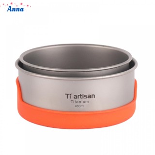 【Anna】Titanium Bowls Camping Mug Outdoor Tableware Water Cup Pots Bowls Cookware