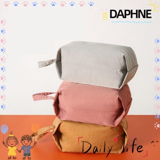Daphne กระเป๋าเครื่องสําอาง พร้อมหูหิ้ว แบบพกพา ขนาดใหญ่ จุของได้เยอะ เหมาะกับของขวัญ สําหรับบ้าน