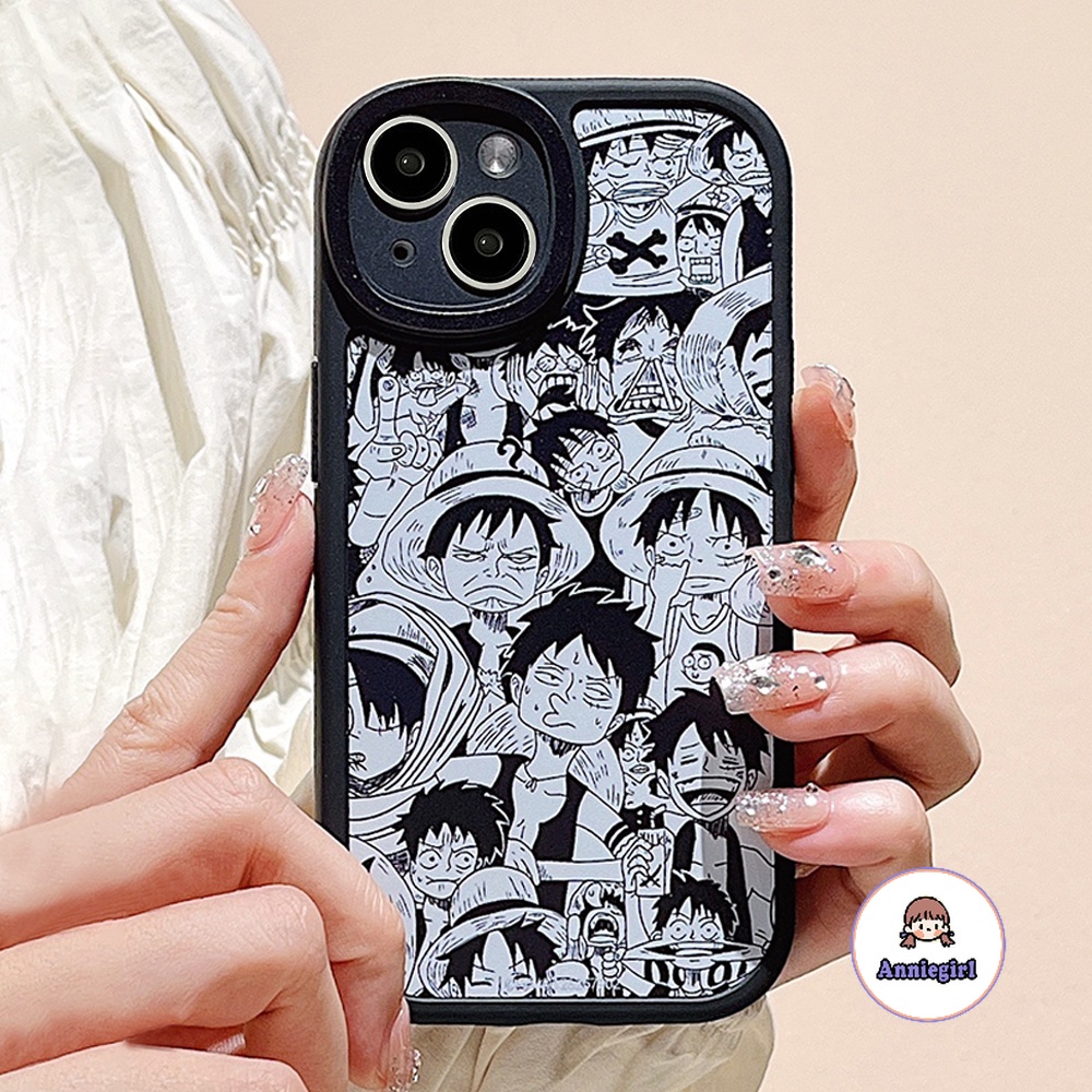 วันพีซ-ลูฟี่-เคสไอโฟน-แบบนิ่ม-ป้องกันเลนส์-สําหรับ-iphone-11-13-pro-max-12pro-14promax-x-xs-xr-8-7plus