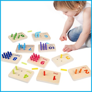 Montessori Peg Board ของเล่นคณิตศาสตร์ เสริมการเรียนรู้คณิตศาสตร์ และตัวเลข สําหรับเด็กก่อนวัยเรียน