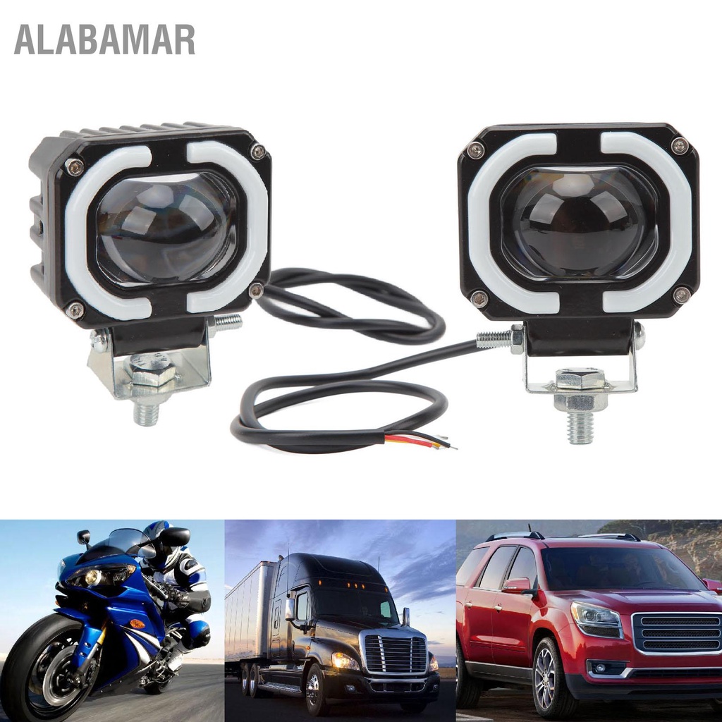 alabamar-10-ถึง-60v-led-spotlight-2000lm-ip67-กันน้ำสองสีเลนส์ก้อนไฟทำงานสำหรับรถบรรทุกรถ-suv-atv-utv-รถจักรยานยนต์เรือ