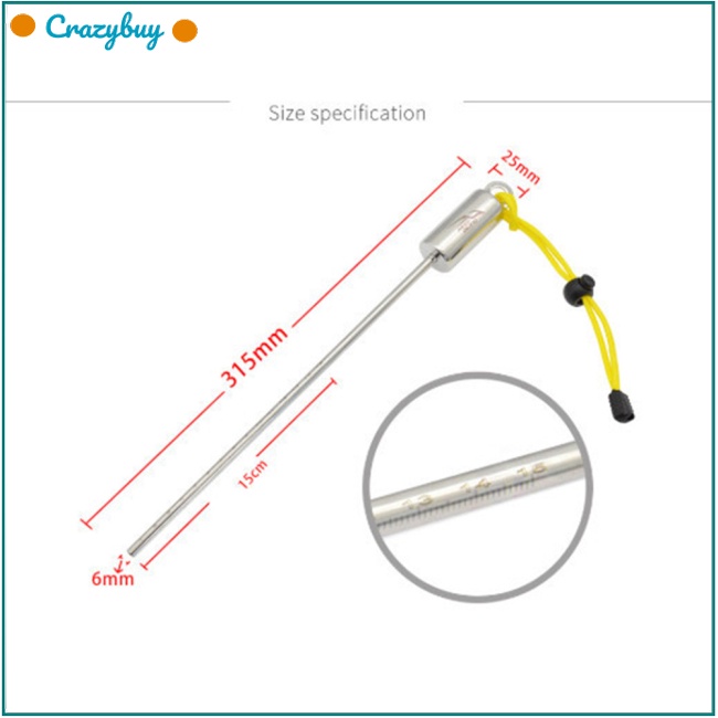 cr-แท่งดําน้ํา-สเตนเลส-พร้อมสายคล้องข้อมือ-สําหรับดําน้ํา