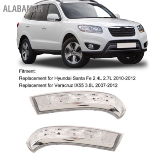ALABAMAR 1 คู่ไฟเลี้ยวกระจกมองหลัง LED 87623-3J000 ไฟเลี้ยวกระจกมองข้างสำหรับ Hyundai Santa Fe