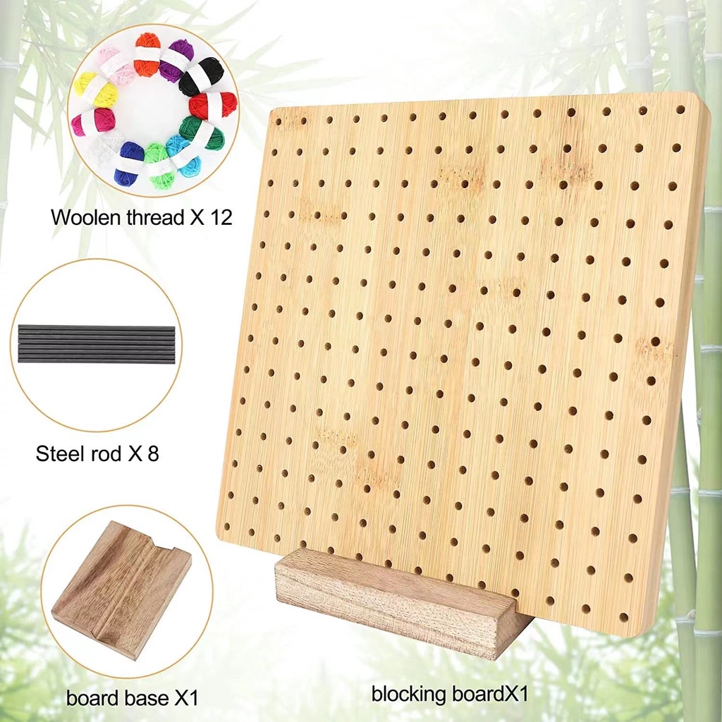 spot-second-hair-bamboo-and-wood-braided-crochet-project-board-manual-braided-board-used-for-braided-hook-stainless-steel-needle-square-wooden-braided-board-8-cc