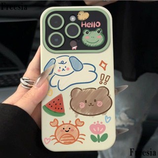 เคสโทรศัพท์มือถือ แบบนิ่ม ลายลูกสุนัข สําหรับ Apple Iphone 14pro 7p 11 13pro 12 TJN7