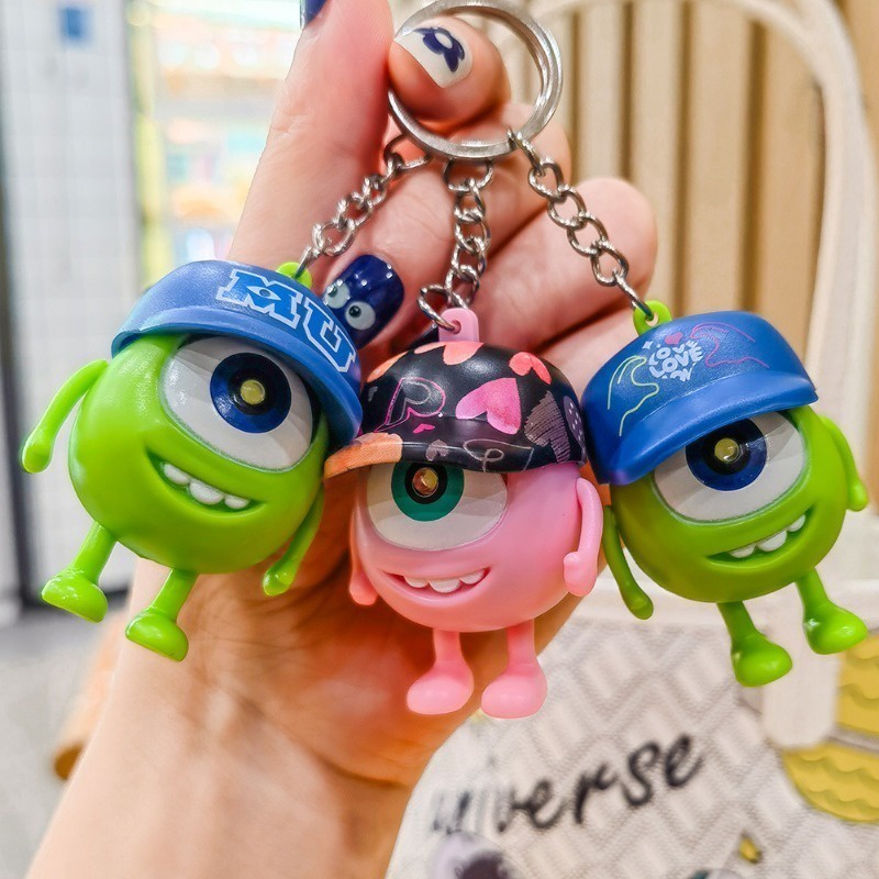 พวงกุญแจ-จี้ตุ๊กตาการ์ตูนดิสนีย์-monsters-university-mike-มีไฟ-led