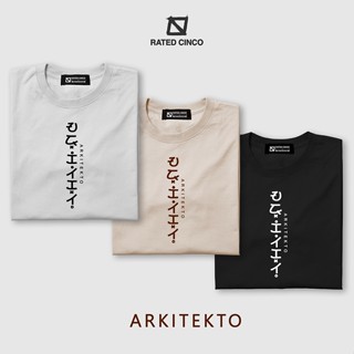 ARKITEKTO | Baybayin | Propesyon | Unisex | Minimalist statement shirt | Aesthetic | RATED CINCO_01