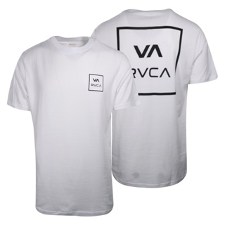 RVCA เสื้อยืด ผ้าฝ้าย ทรงปกติ สีขาว สําหรับผู้ชาย