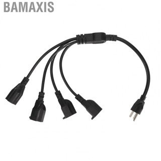 Bamaxis Power Cord Splitter 3 Prong 1 To 4 16AWG 18AWG Cable Extension