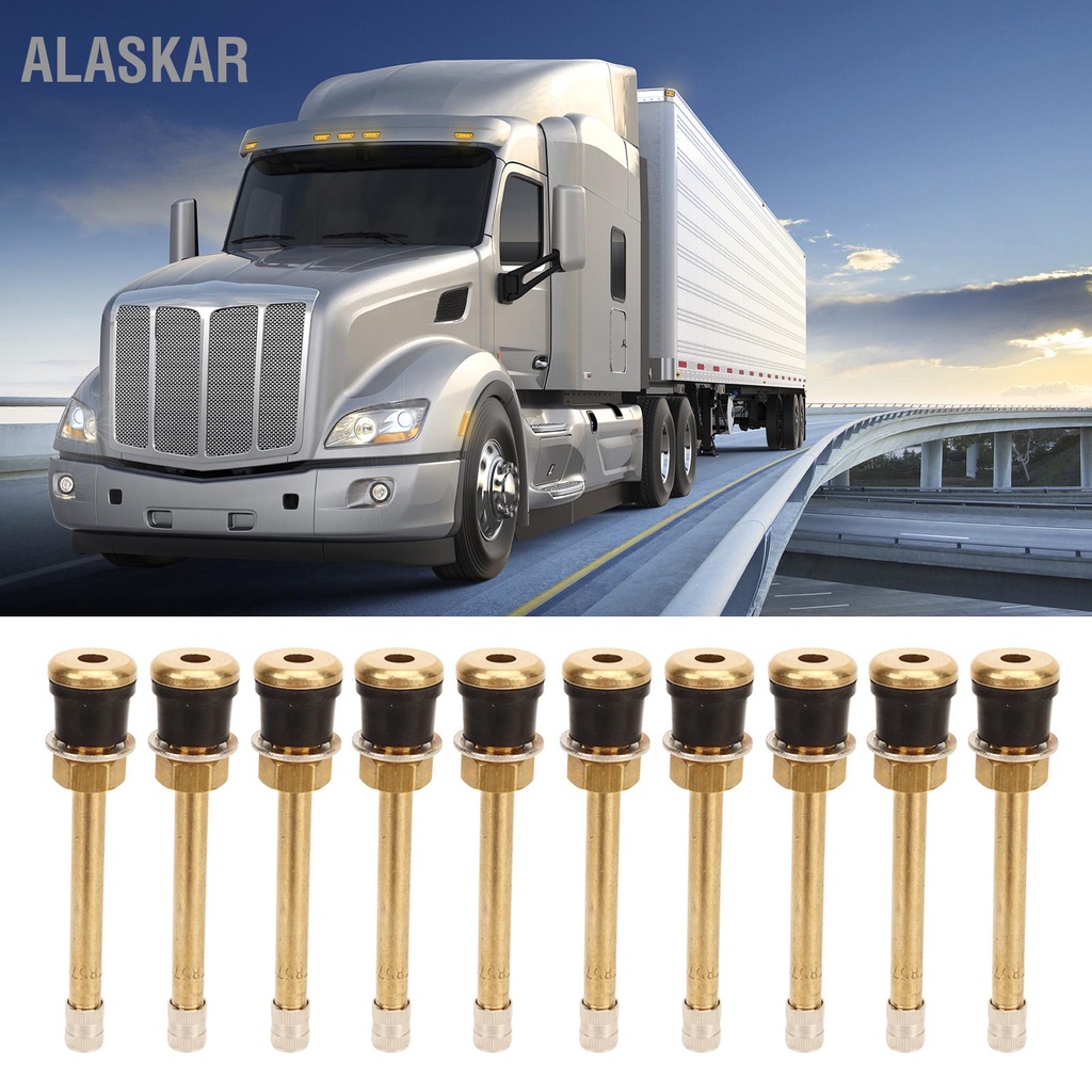 alaskar-20pcs-truck-clamp-in-valve-โครงสร้างทองแดงขนาดกะทัดรัดเหมาะสำหรับรถยนต์รถบัสยานพาหนะพิเศษ