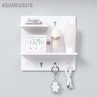  Aquarius316 ชั้นวางของติดผนังข้างเตียงติดบนความจุแบริ่งที่แข็งแกร่งพื้นที่จัดเก็บพิเศษสำหรับห้องครัวห้องนอนห้องน้ำในหอพัก