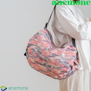 Anemone กระเป๋าช้อปปิ้ง กันน้ํา ความจุขนาดใหญ่ แบบพกพา สําหรับปิกนิก โยคะ ยิม กีฬา พับได้