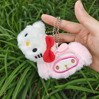 SANRIO พวงกุญแจ จี้ตุ๊กตา My Melody Pom Purin Kitty Kuromi เหมาะกับของขวัญวันเกิด สําหรับตกแต่งกระเป๋าเป้สะพายหลัง