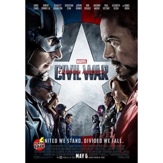 DVD ดีวีดี Captain America Civil War กัปตันอเมริกา 3 ศึกฮีโร่ระห่ำโลก (เสียง ไทย/อังกฤษ ซับ ไทย/อังกฤษ) DVD ดีวีดี