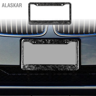 ALASKAR กรอบป้ายทะเบียน Bright Forged Carbon Fiber Universal Replacement สำหรับ Tesla รุ่น 3 YS US Standard