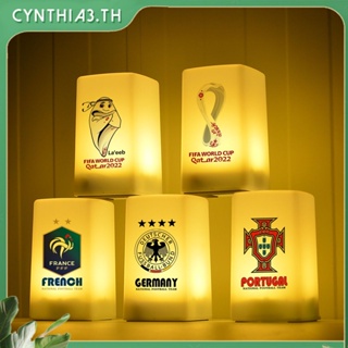 รูปแบบใหม่2022 Kanar ฟุตบอลโลกธีมโคมไฟ Messi, C Lo, Nemar มิ่งขวัญเครื่องประดับตกแต่งของที่ระลึกบาร์บรรยากาศ USB ชาร์จไฟกลางคืน Cynthia