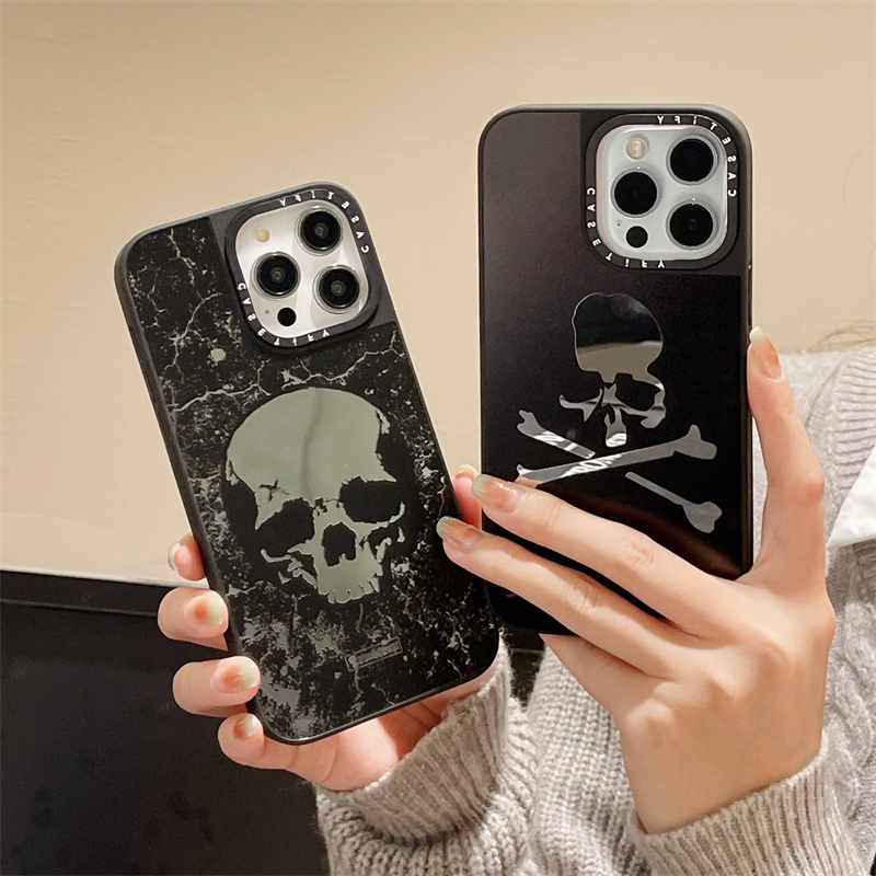 casetif-blvck-เคสโทรศัพท์ซิลิโคนแข็ง-กันกระแทก-ลายหัวกะโหลก-พร้อมกล่องชาร์จแม่เหล็ก-คุณภาพสูง-สําหรับ-iphone-14-12-13-pro-max