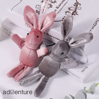 Adven พวงกุญแจ จี้ตุ๊กตากระต่าย ผ้ากํามะหยี่ขนนิ่ม ของขวัญวันเกิด สําหรับเด็ก
