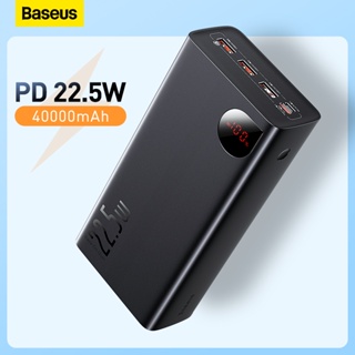 Baseus พาวเวอร์แบงค์ 40000mAh PD 22.5W ชาร์จเร็ว 10000 20000mAh แบบพกพา สําหรับโทรศัพท์มือถือ แล็ปท็อป 14