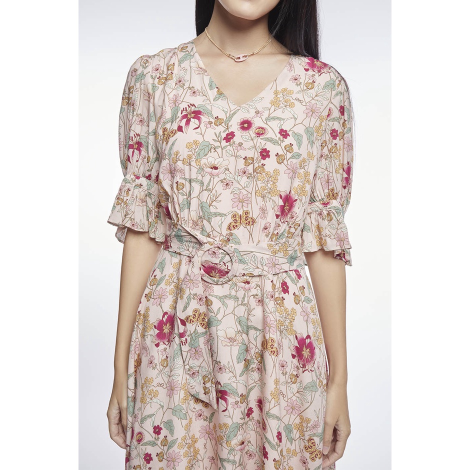 ep-เดรสผ้าชีฟองลายดอกไม้-ผู้หญิง-floral-print-chiffon-dress-4677